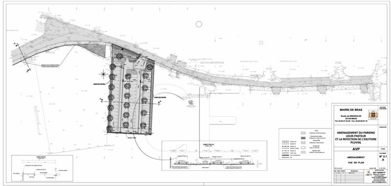 Etudes pour la création d'un parking et réfection du réseau pluvial communal - Bras (83)